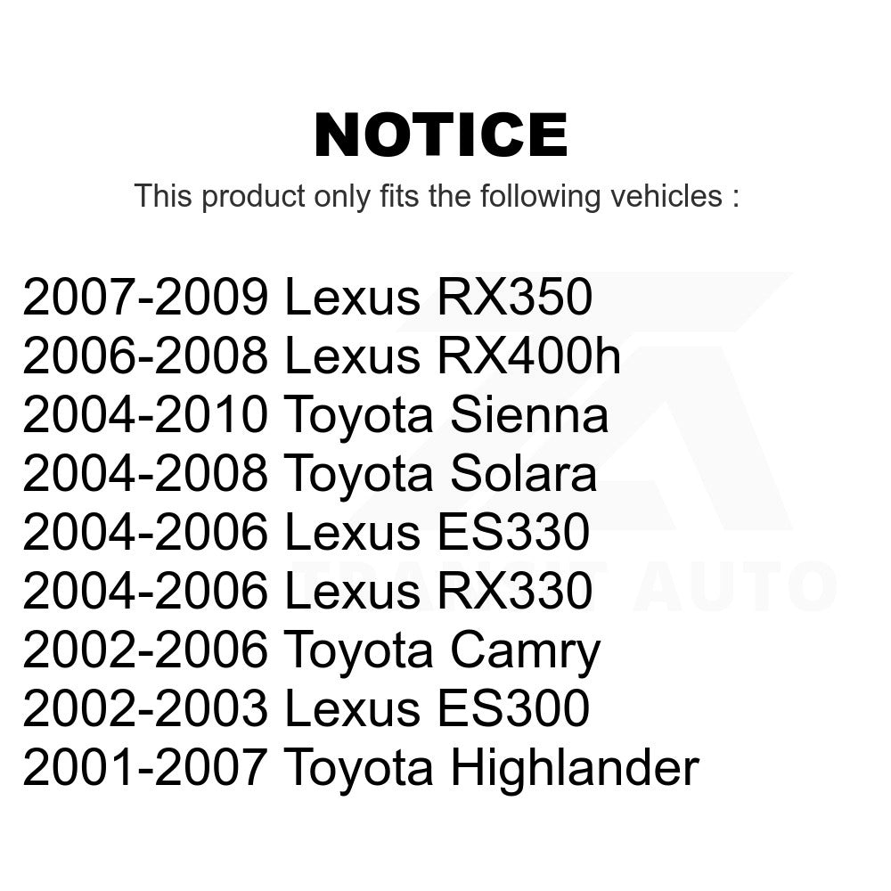 Front Right Lower Suspension Ball Joint 72-K90347 For Toyota Camry Sienna Lexus Highlander RX350 RX330 Solara ES330 ES300 RX400h