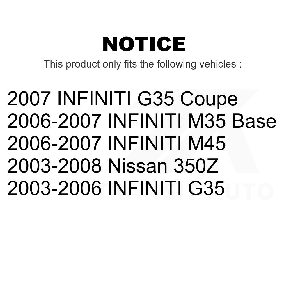 Front Suspension Strut Hardware Kit 73-905985 For INFINITI G35 Nissan 350Z M35 M45
