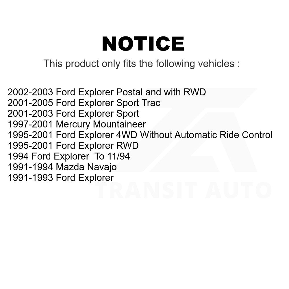 Rear Shock Absorber 78-37035 For Ford Explorer Sport Trac Mercury Mountaineer Mazda Navajo