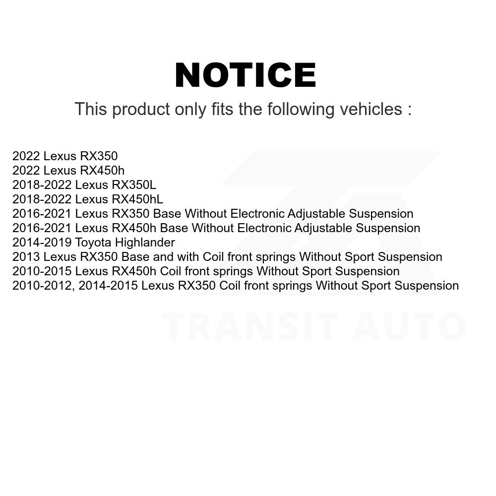 Rear Shock Absorber 78-37361 For Toyota Highlander Lexus RX350 RX450h RX350L RX450hL