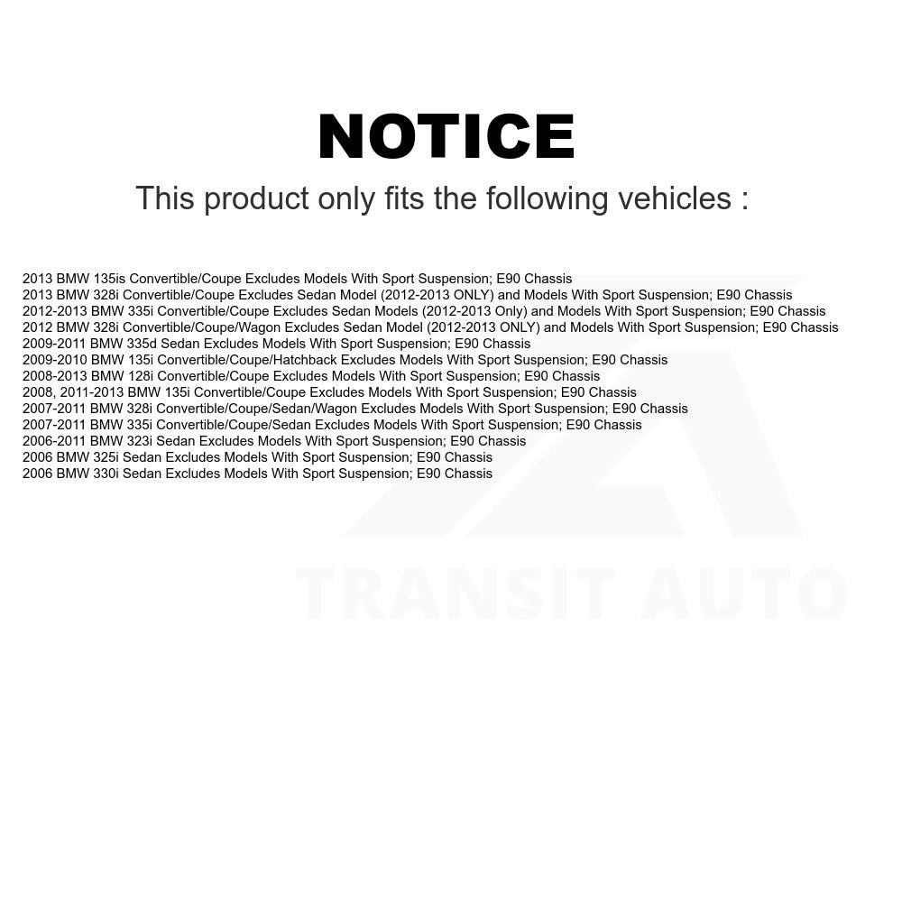 Front Left Suspension Strut Coil Spring Assembly 78A-11373 For BMW 328i 335i 325i 128i 330i 135i 335d 335is 135is 323i