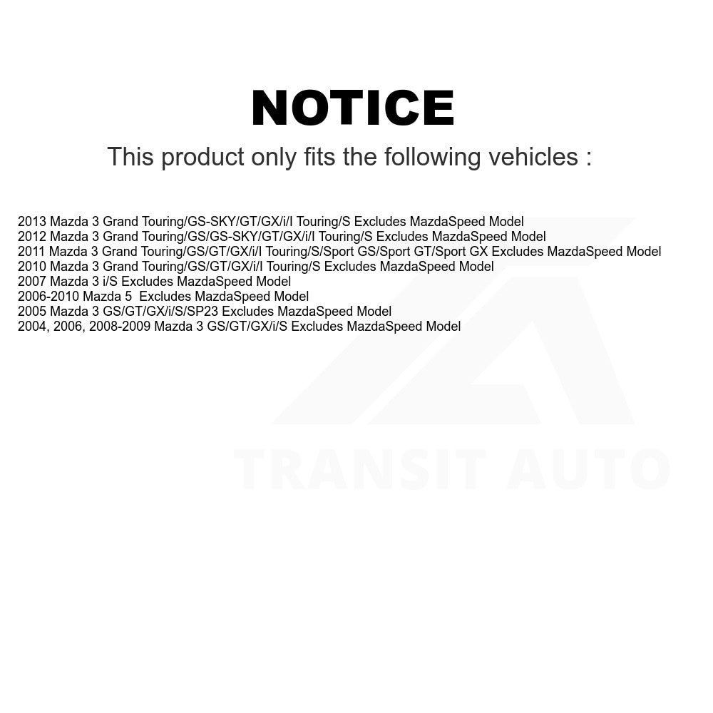 Front Right Suspension Strut Coil Spring Assembly 78A-11682 For Mazda 3 5 Excludes MazdaSpeed Model