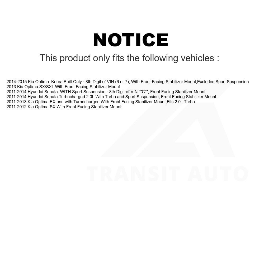 Front Left Suspension Strut Coil Spring Assembly 78A-11771 For Hyundai Sonata Kia Optima