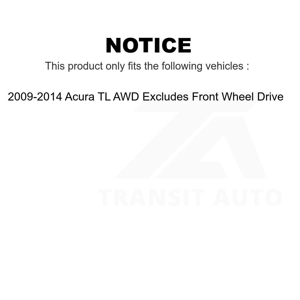 Front Left Suspension Strut Coil Spring Assembly 78A-11823 For 2009-2014 Acura TL AWD Excludes Wheel Drive