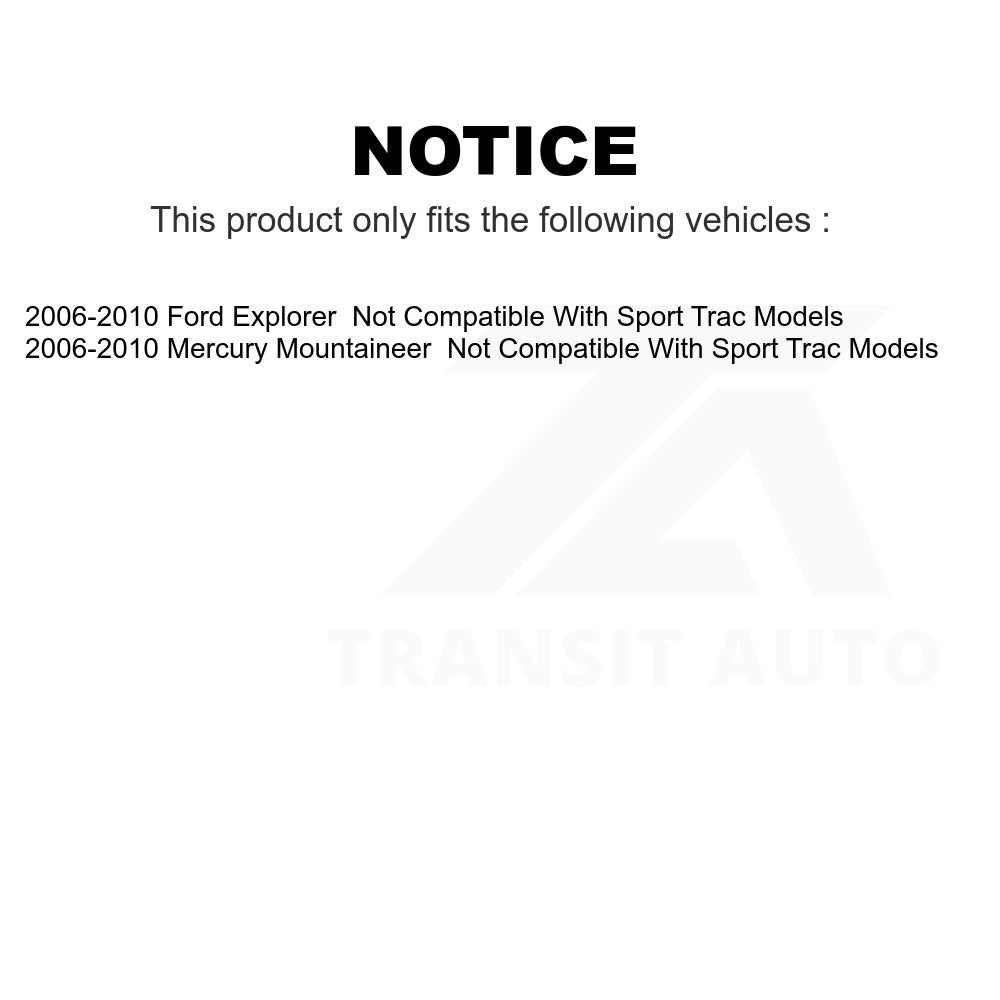 Front Suspension Strut Coil Spring Assembly 78A-11890 For 2006-2010 Ford Explorer Mercury Mountaineer Not Compatible With Sport Trac Models
