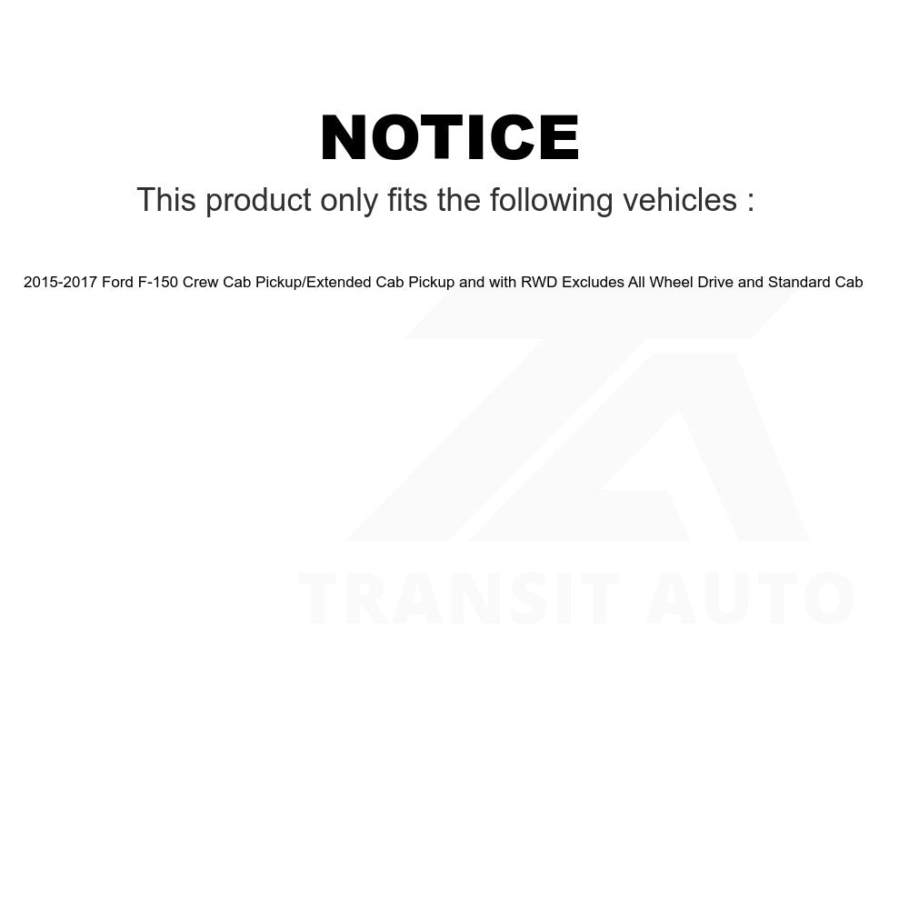 Front Left Suspension Strut Coil Spring Assembly 78A-13205 For 2015-2020 Ford F-150 Crew Cab Pickup Extended with RWD Excludes All Wheel Drive Standard
