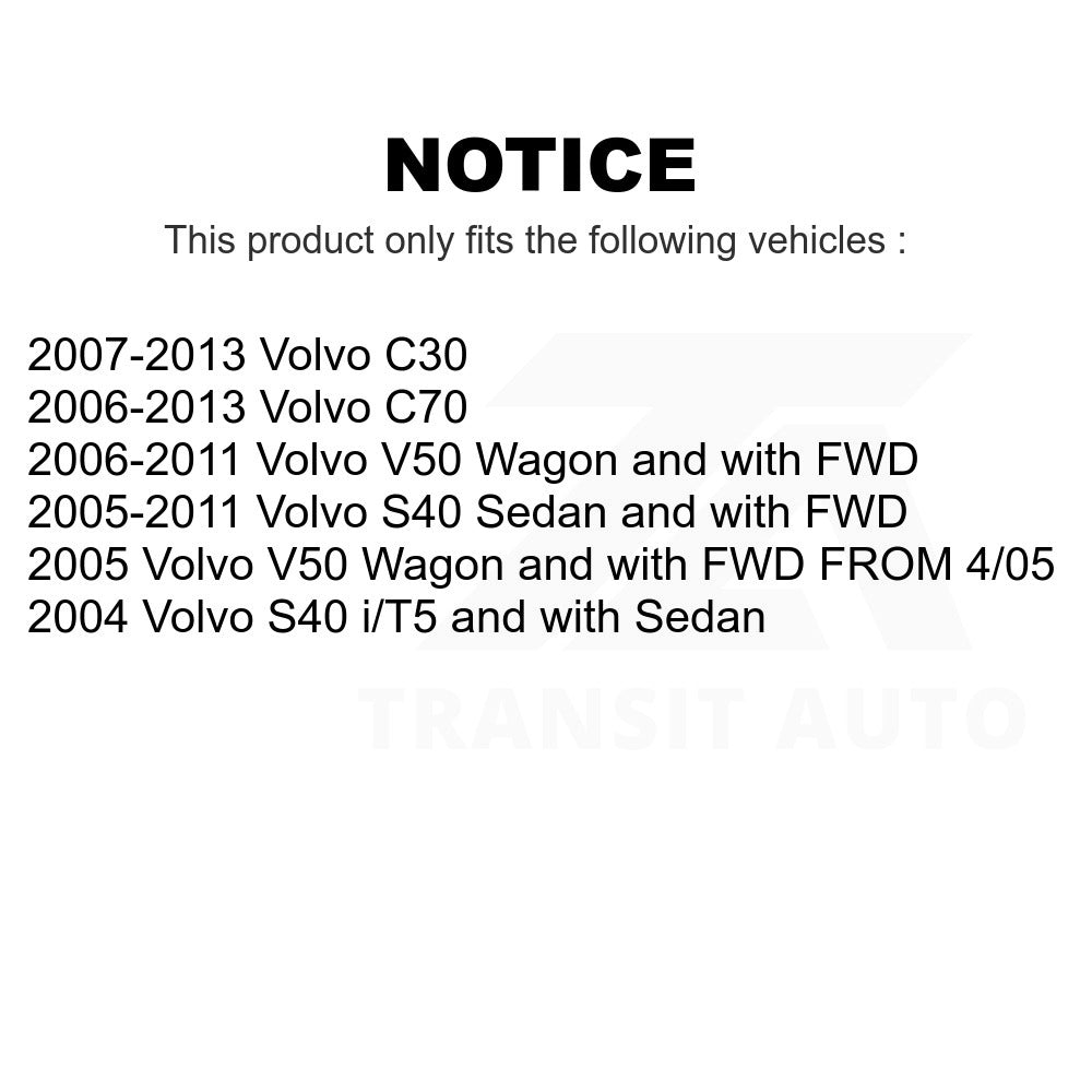 Front Left Suspension Strut Coil Spring Assembly 78A-13241 For Volvo S40 C70 C30 V50