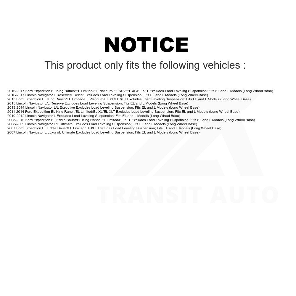 Rear Suspension Strut Coil Spring Assembly 78A-16030 For Ford Expedition Lincoln Navigator Excludes Load Leveling Suspension; Fits EL L Models (Long Wheel Base)