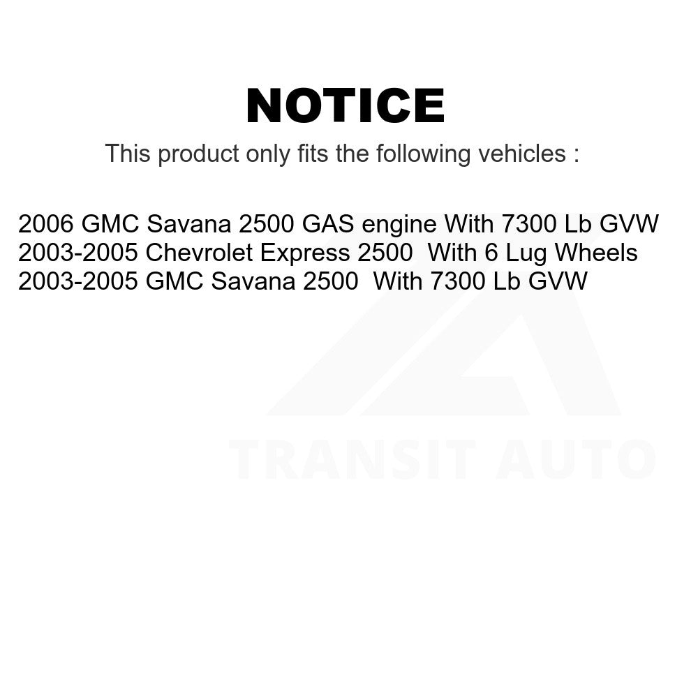 Rear Disc Brake Rotor 8-580162 For Chevrolet Express 2500 GMC Savana
