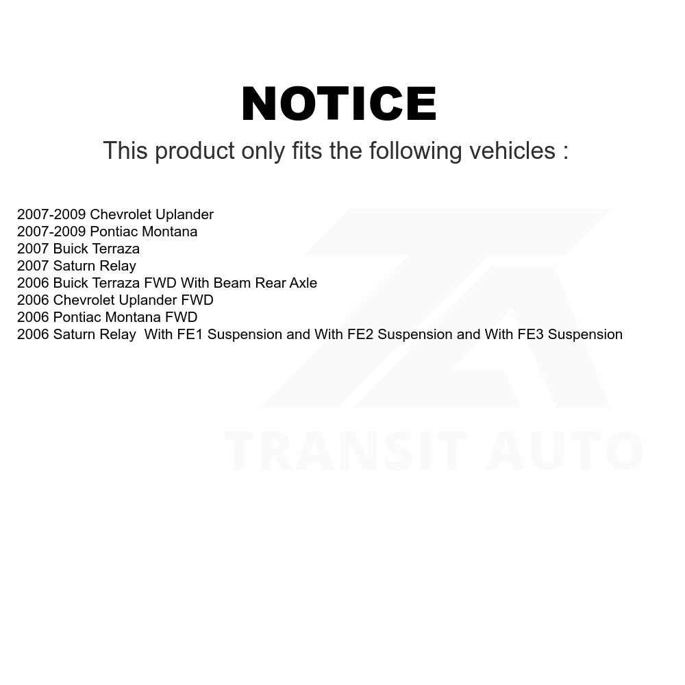 Rear Disc Brake Rotor 8-580373 For Chevrolet Uplander Buick Terraza Pontiac Montana Saturn Relay