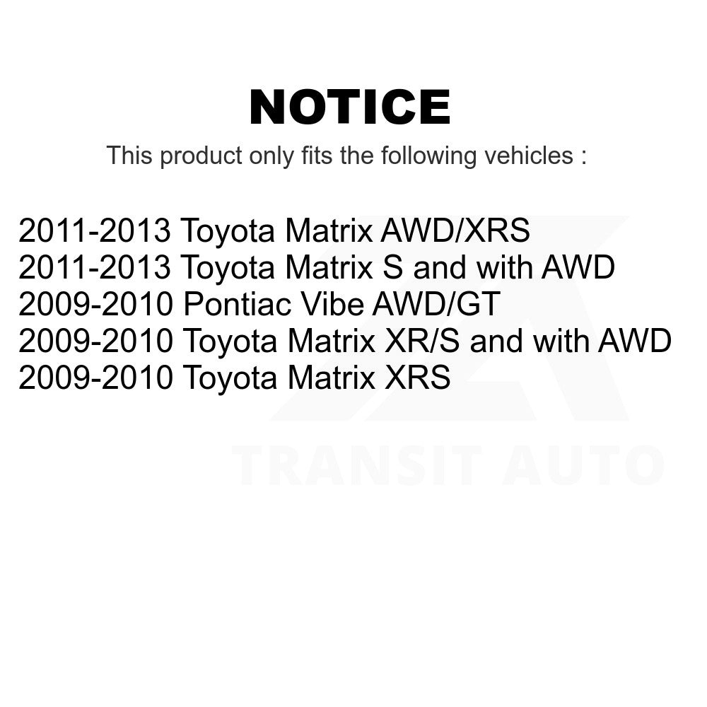 Rear Disc Brake Rotor 8-580705 For Toyota Matrix Pontiac Vibe