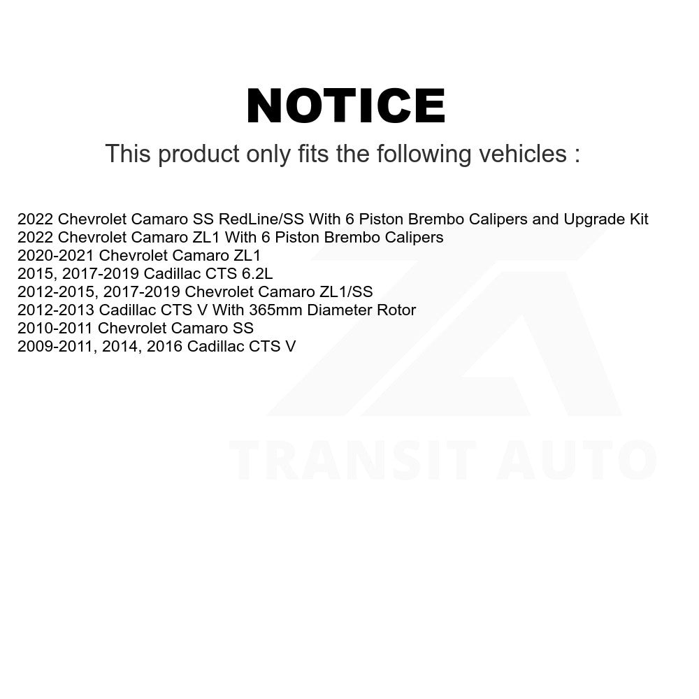 Rear Disc Brake Rotor 8-580712 For Chevrolet Camaro Cadillac CTS