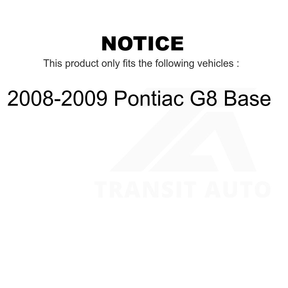 Rear Disc Brake Rotor 8-580719 For 2008-2009 Pontiac G8 Base