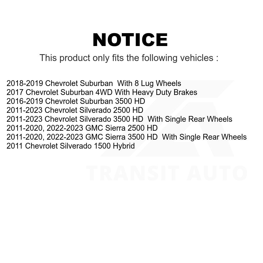 Rear Disc Brake Rotor 8-580876 For Chevrolet Silverado 2500 HD GMC Sierra 1500 3500 Suburban