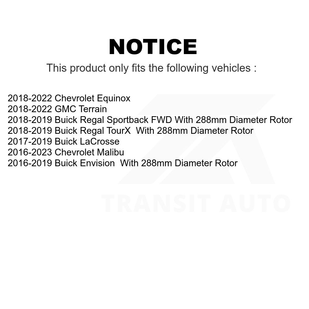 Rear Disc Brake Rotor 8-581999 For Chevrolet Equinox Malibu GMC Terrain Buick Envision LaCrosse Regal Sportback TourX