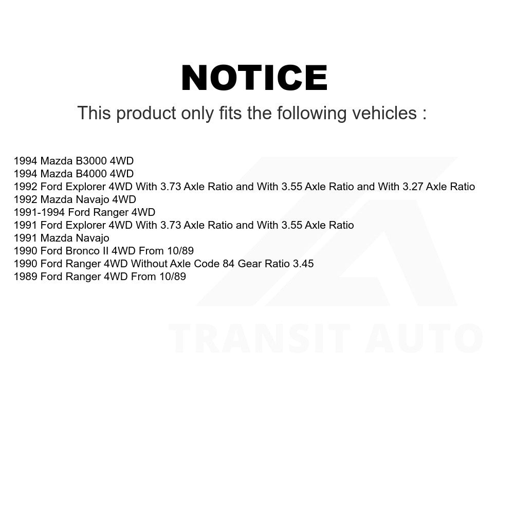 Front Disc Brake Rotor Hub Assembly 8-66416 For Ford Ranger Explorer Mazda B4000 B3000 Bronco II Navajo