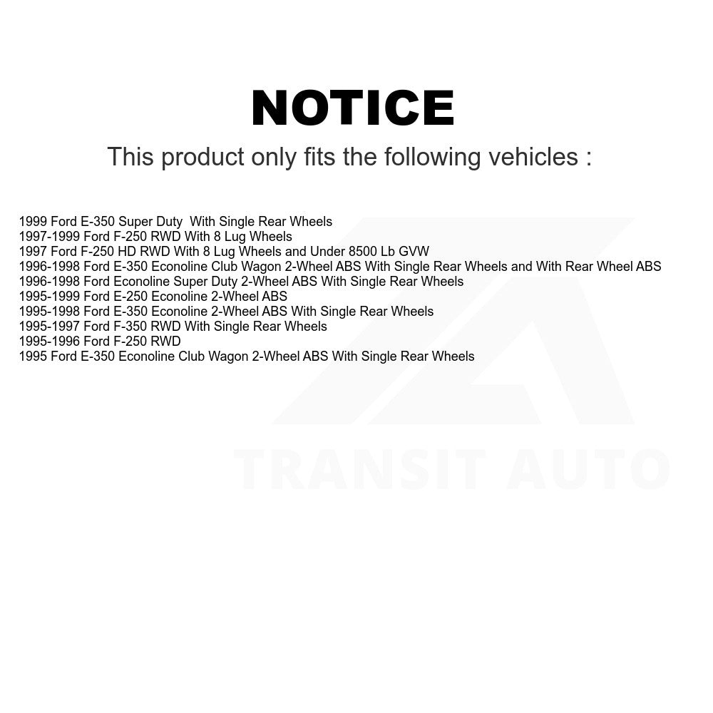 Front Disc Brake Rotor Hub Assembly 8-66527 For Ford F-350 F-250 HD E-250 Econoline E-350 Club Wagon Super Duty