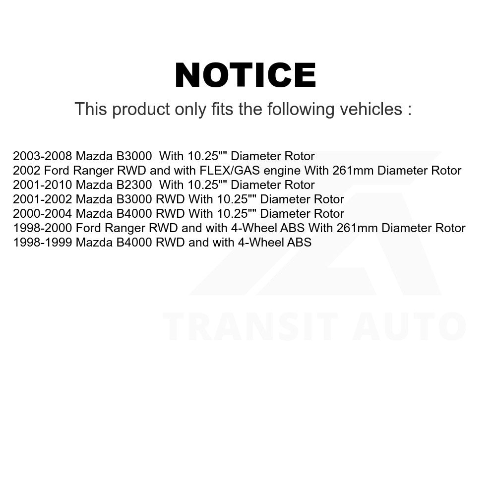 Front Disc Brake Rotor Hub Assembly 8-66673 For Ford Ranger Mazda B3000 B2300 B4000