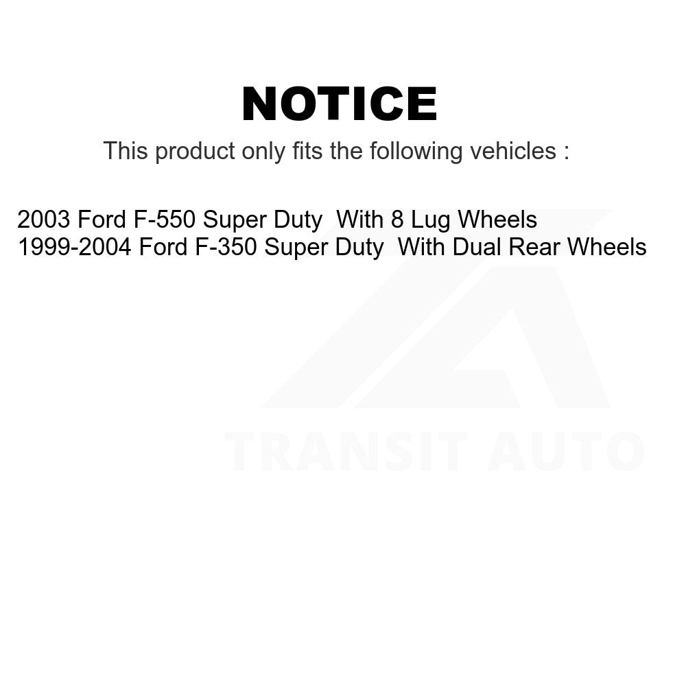 Rear Disc Brake Rotor 8-66824 For Ford F-350 Super Duty F-550