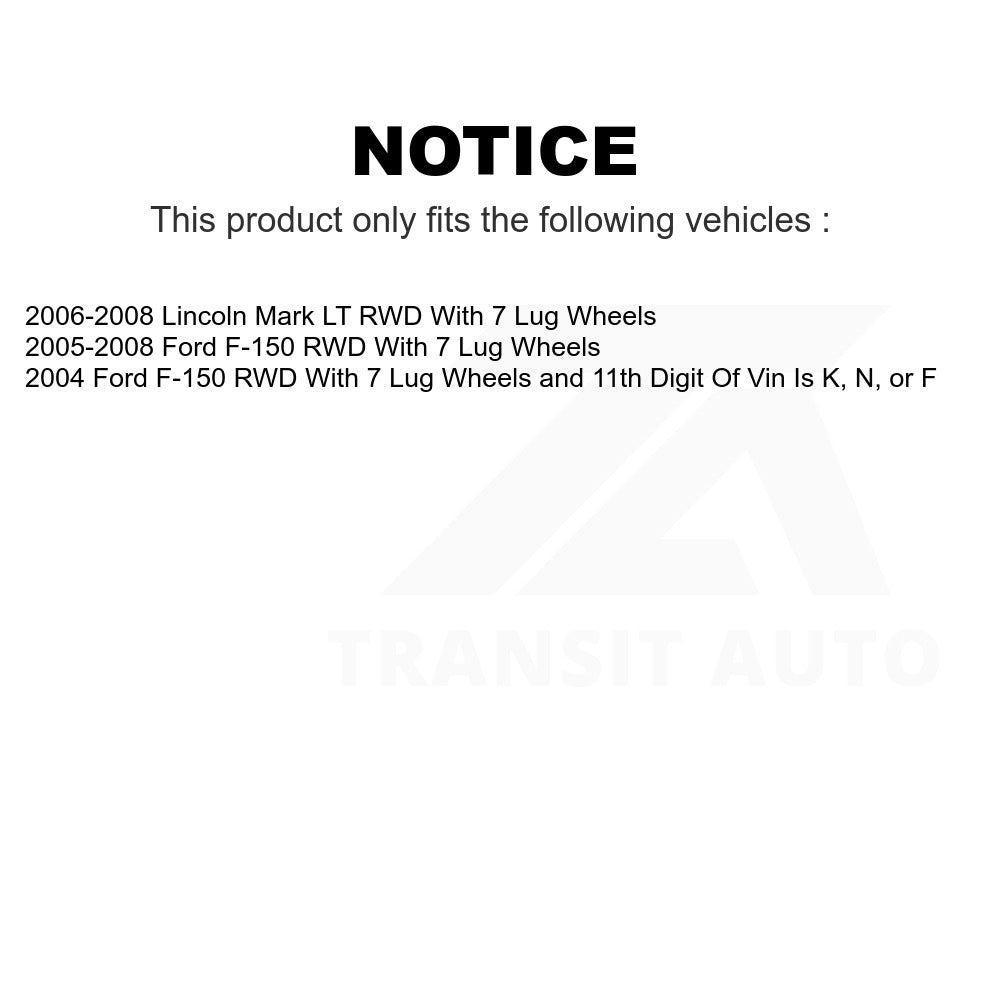 Front Disc Brake Rotor Hub Assembly 8-680179 For Ford F-150 Lincoln Mark LT RWD
