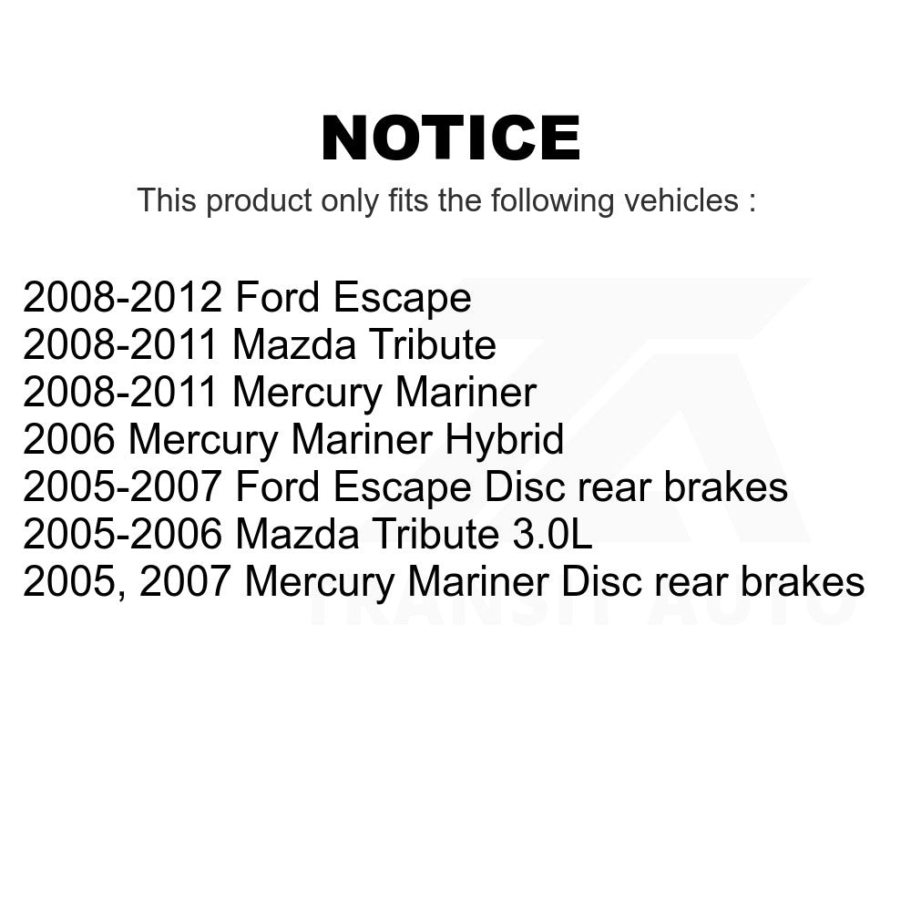 Front Disc Brake Rotor 8-680272 For Ford Escape Mercury Mariner Mazda Tribute