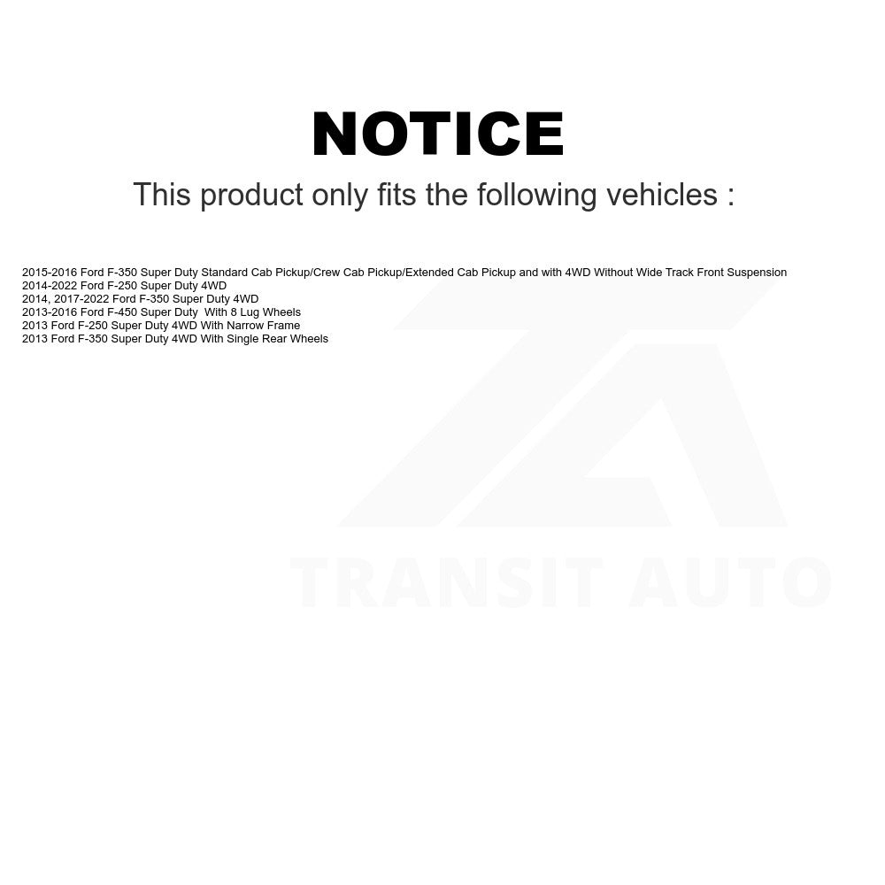 Front Disc Brake Rotor 8-681016 For Ford F-250 Super Duty F-350 F-450