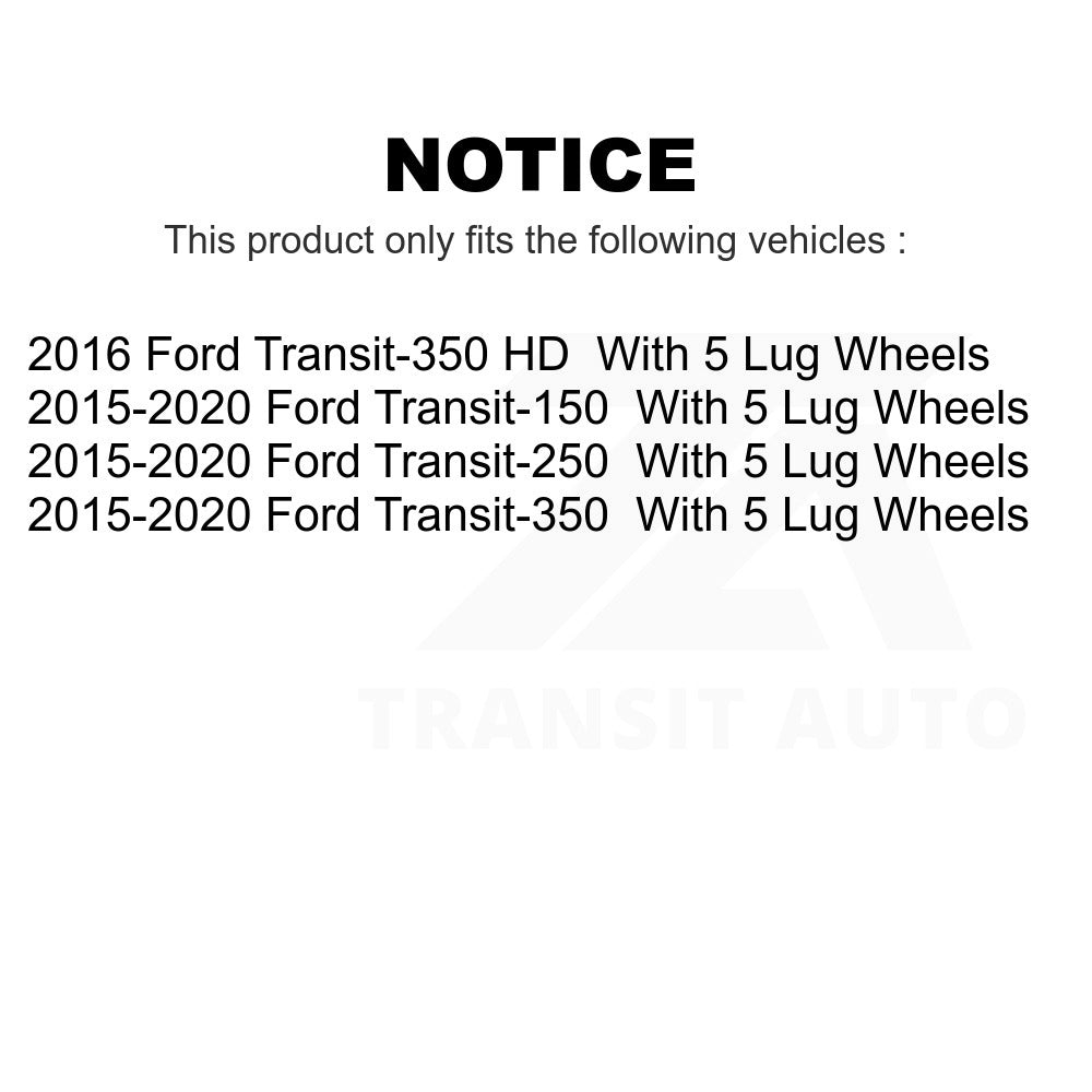 Rear Disc Brake Rotor 8-681939 For Ford Transit-250 Transit-350 Transit-150 HD With 5 Lug Wheels