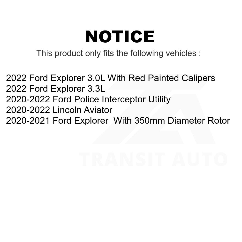 Rear Disc Brake Rotor 8-682614 For Ford Explorer Lincoln Aviator Police Interceptor Utility
