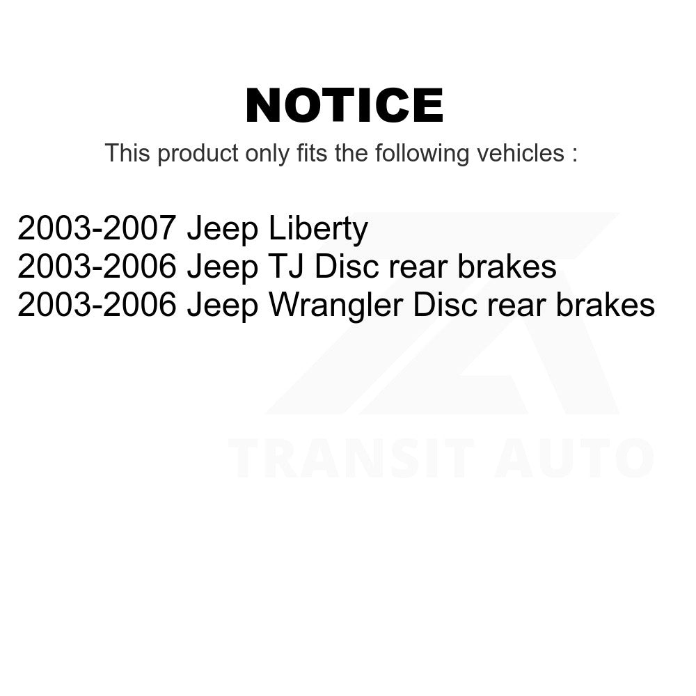 Rear Disc Brake Rotor 8-780134 For Jeep Liberty Wrangler TJ