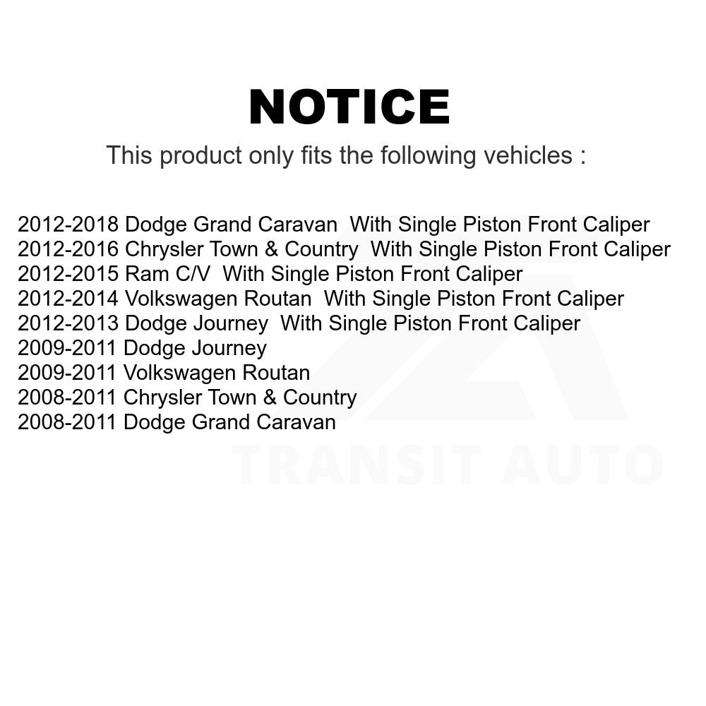 Rear Disc Brake Rotor 8-780623 For Dodge Grand Caravan Chrysler Town & Country Journey Volkswagen Routan Ram C/V