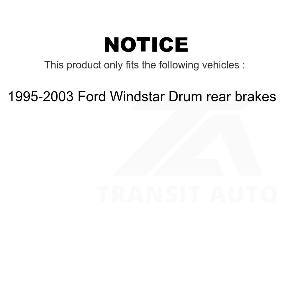 Rear Brake Drum 8-9570 For 1995-2003 Ford Windstar rear brakes