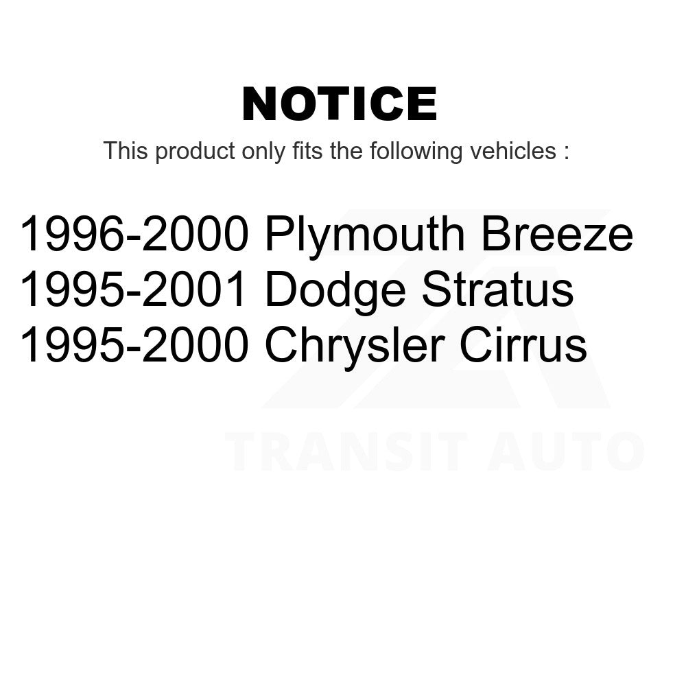 Rear Brake Drum 8-9621 For Dodge Stratus Chrysler Cirrus Plymouth Breeze