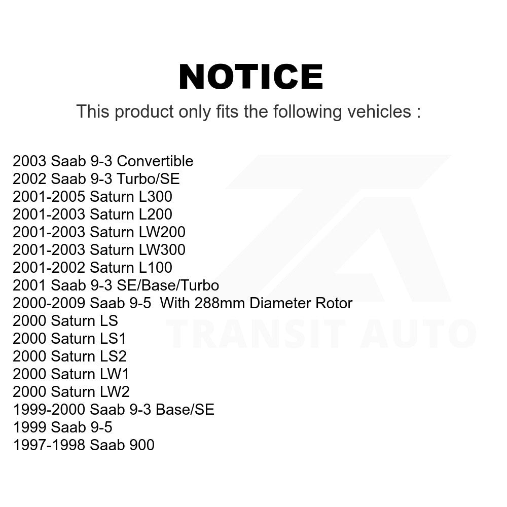 Front Disc Brake Rotor 8-96759 For Saturn Saab L200 9-5 9-3 L300 LS1 L100 LW200 LS2 900 LW300 LW2 LW1 LS