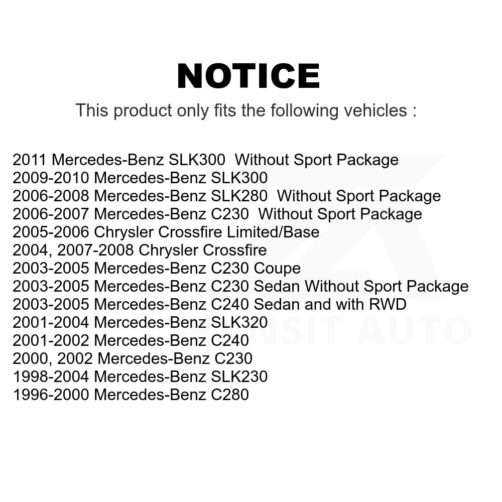 Rear Disc Brake Rotor 8-96764 For Mercedes-Benz C230 C240 Chrysler Crossfire SLK230 C280 SLK320 SLK280 SLK300