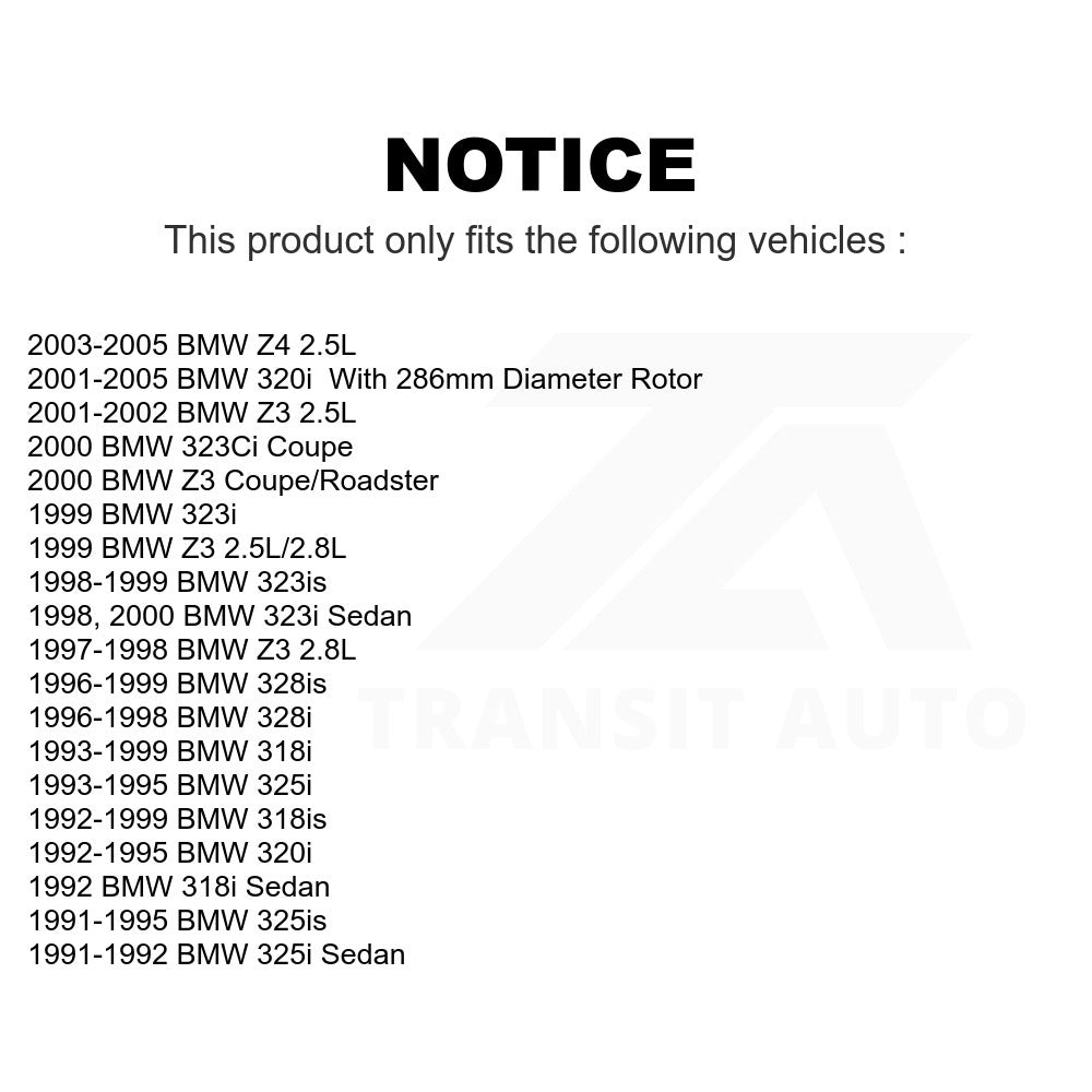 Front Disc Brake Rotor 8-96780 For BMW Z3 Z4 323i 325i 328i 318i 323Ci 325is 328is 318is 323is 320i