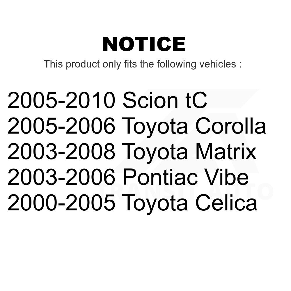 Rear Disc Brake Rotor 8-96933 For Toyota Corolla Matrix Scion tC Pontiac Vibe Celica