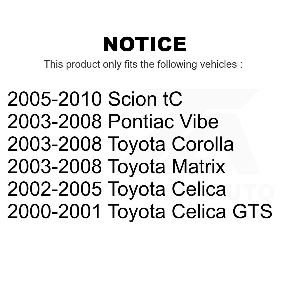 Front Disc Brake Rotor 8-96934 For Toyota Corolla Matrix Scion tC Pontiac Vibe Celica