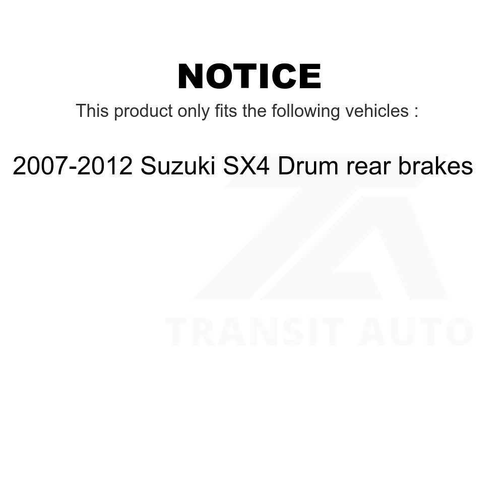 Rear Brake Drum 8-97809 For 2007-2012 Suzuki SX4 rear brakes