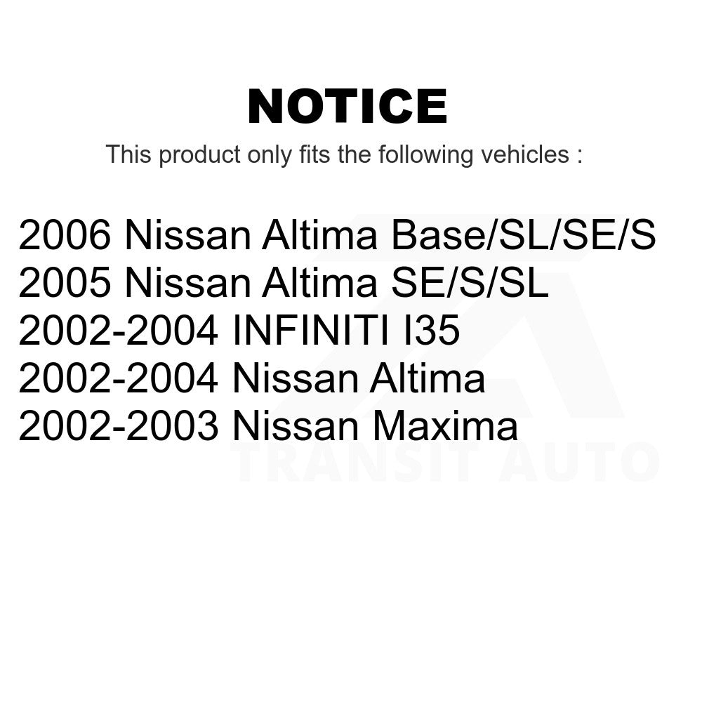 Front Disc Brake Rotor 8-980074 For Nissan Altima Maxima INFINITI I35