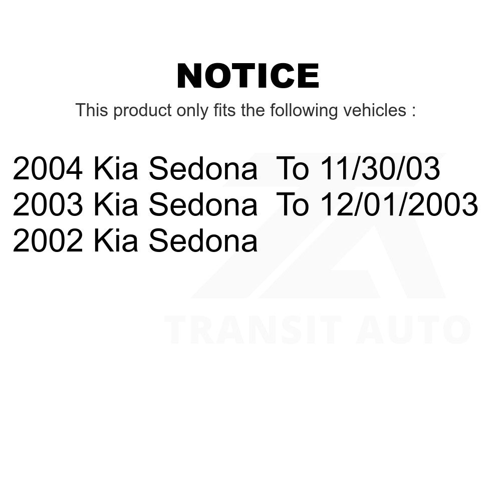 Front Disc Brake Rotor 8-980080 For Kia Sedona