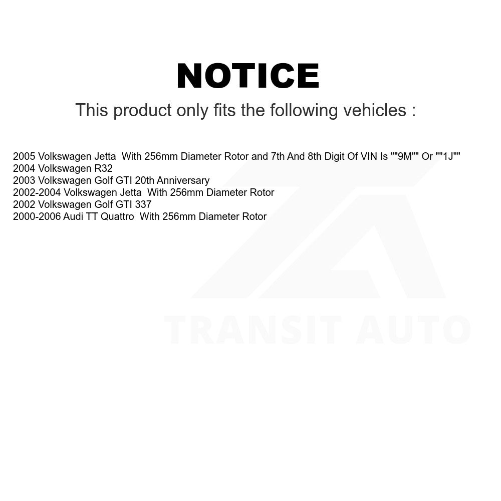 Rear Disc Brake Rotor 8-980131 For Volkswagen Jetta Golf Audi TT Quattro R32