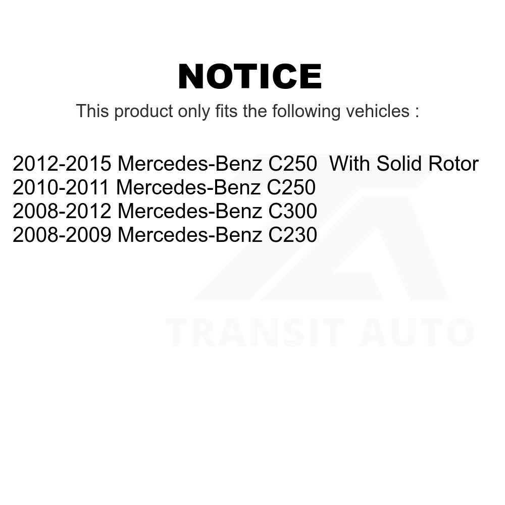 Rear Disc Brake Rotor 8-980729 For Mercedes-Benz C300 C250 C230