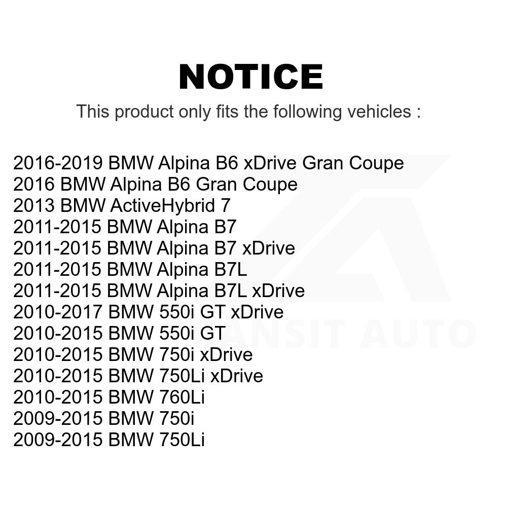 Rear Disc Brake Rotor 8-980804 For BMW 750Li xDrive 750i 550i GT Alpina B7 B6 Gran Coupe 760Li B7L ActiveHybrid 7