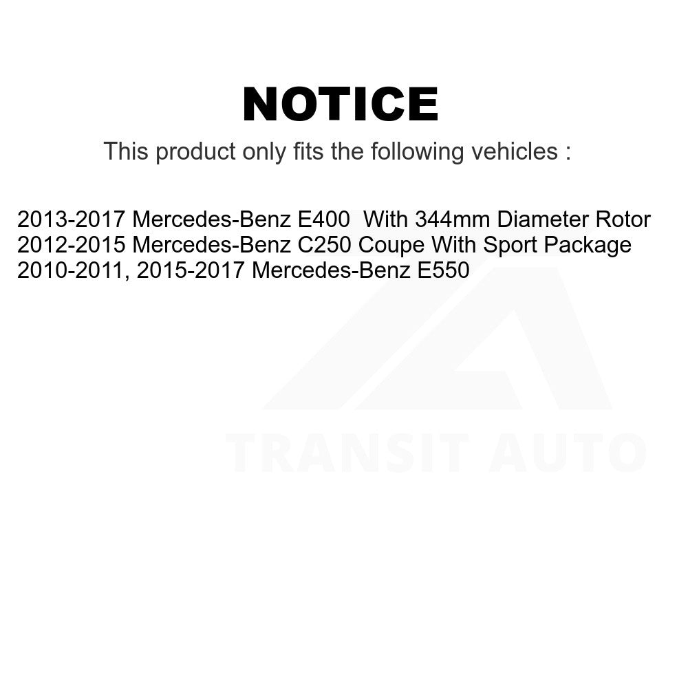 Front Disc Brake Rotor 8-980818 For Mercedes-Benz C250 E400 E550