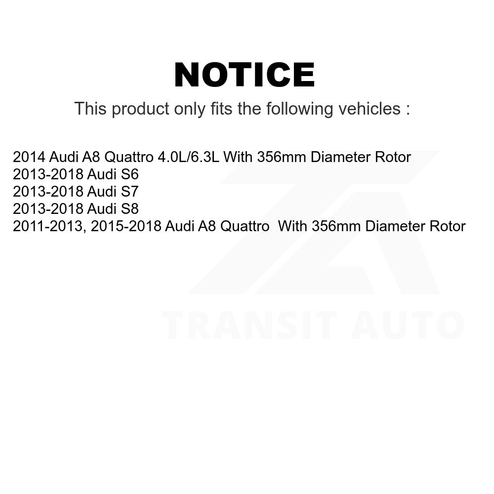 Rear Disc Brake Rotor 8-980878 For Audi A8 Quattro S6 S7 S8