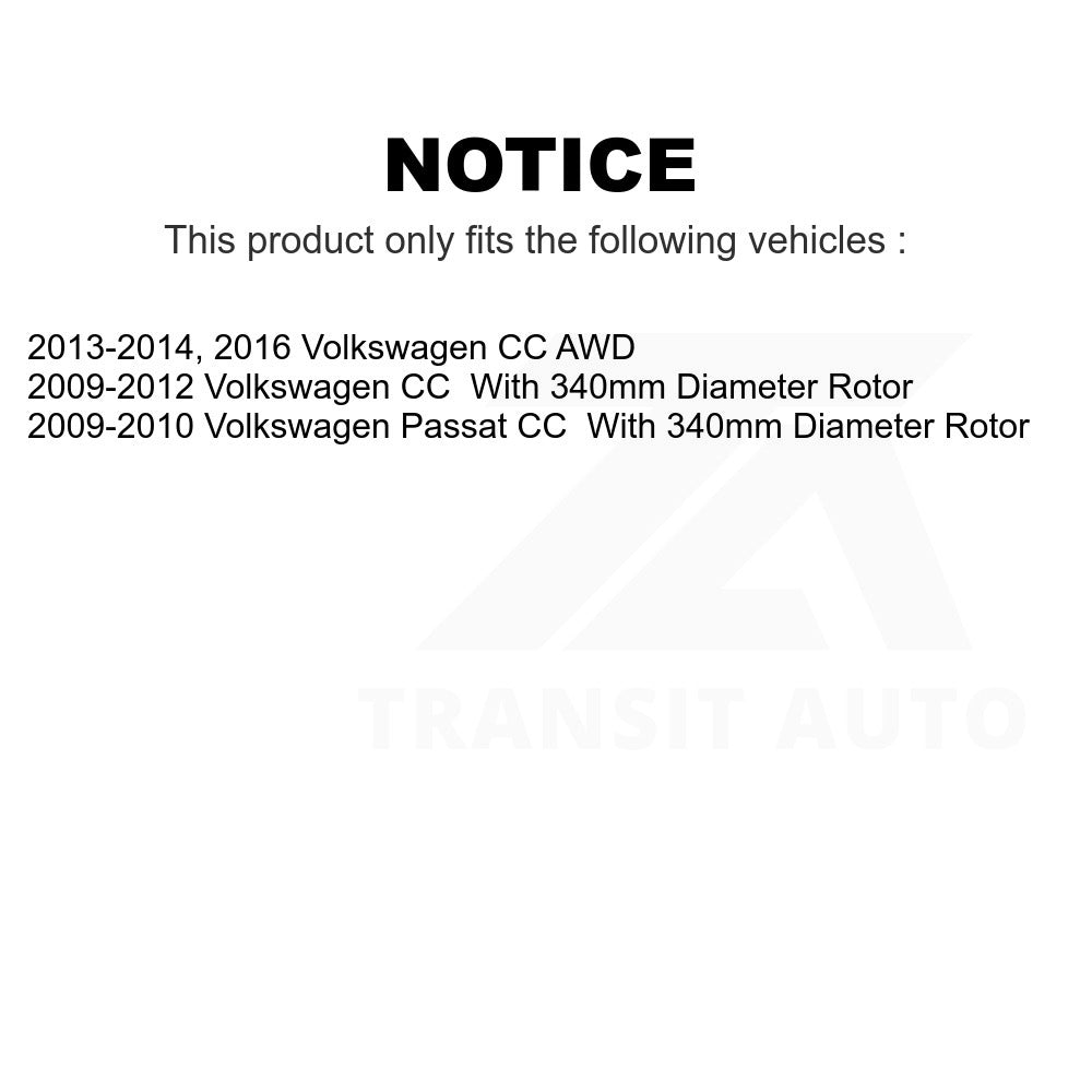 Front Disc Brake Rotor 8-980953 For Volkswagen CC Passat