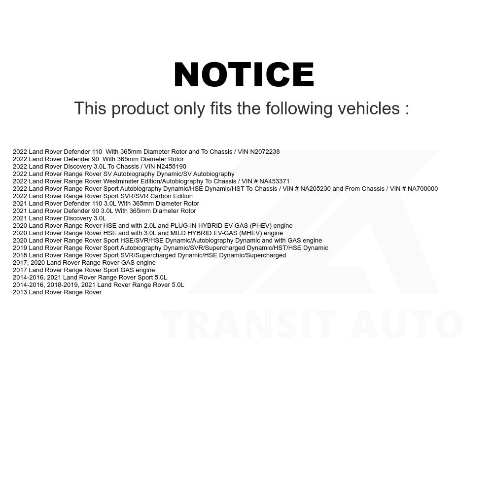 Rear Disc Brake Rotor 8-982065 For Land Rover Range Sport Discovery Defender 90 110