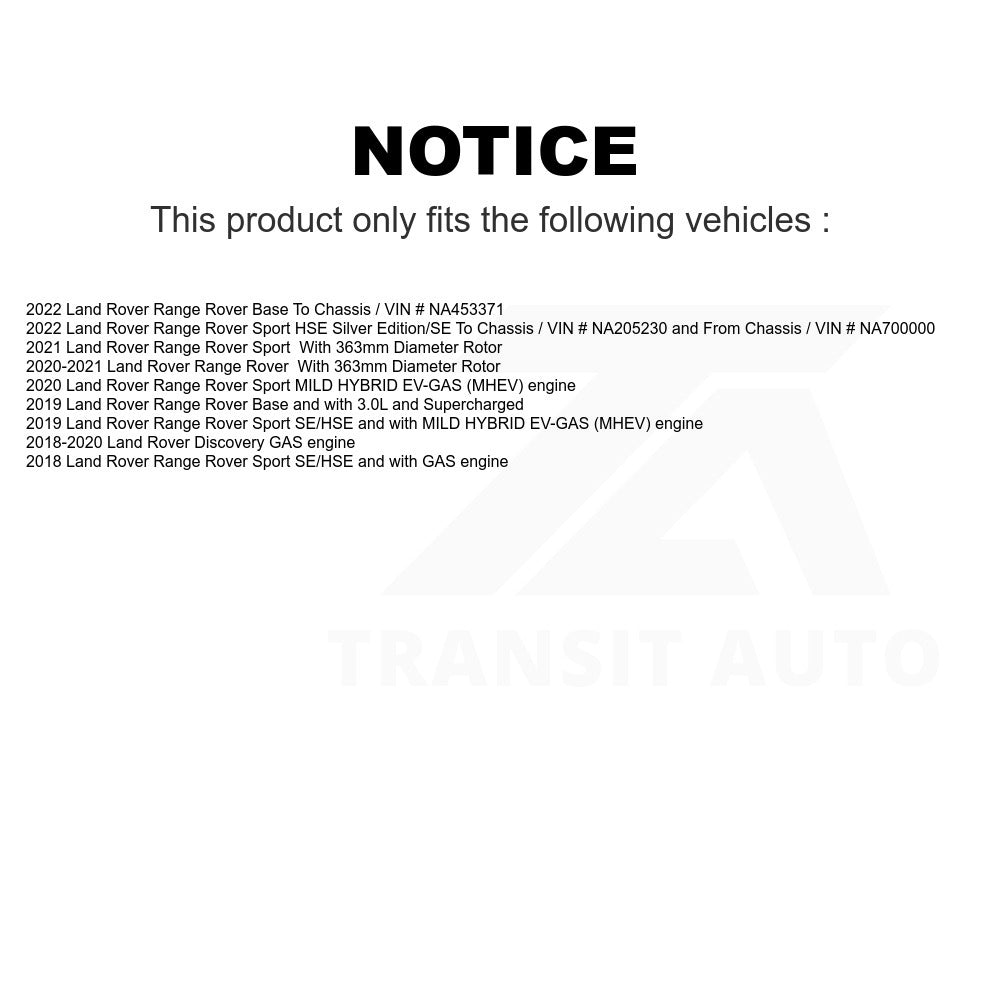 Front Disc Brake Rotor 8-982386 For Land Rover Range Sport Discovery