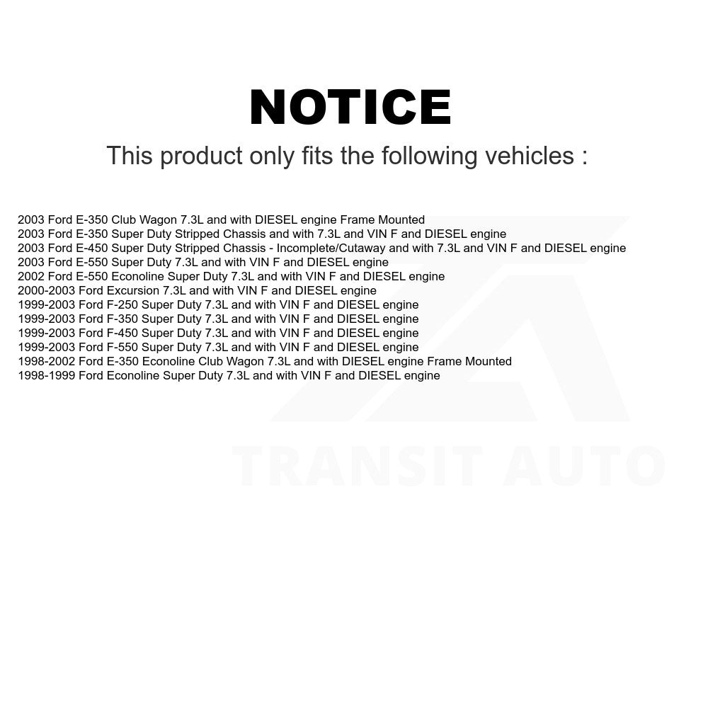 Electric Fuel Pump AGY-00210024 For Ford F-250 Super Duty F-350 Excursion E-350 Econoline Club Wagon E-450 E-550 F-450 F-550