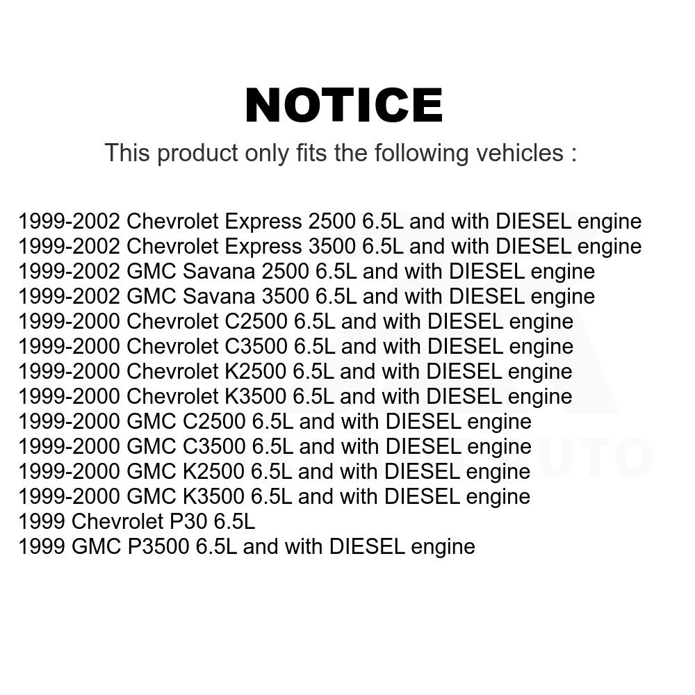 Electric Fuel Pump AGY-00210072 For Chevrolet Express 3500 GMC C3500 2500 K2500 Savana K3500 C2500 P30 P3500